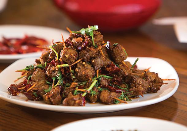 Chengdu Taste signature dishes 牙签羊肉 / Toothpick Lamb with Cumin
干煸四季豆(猪肉末) / Sautéed String Beans (Ground Pork In)
辣子鸡(有骨/无骨) / Deep-Fried Chicken Cube with Dry Chili Pepper ( Bone-in or Boneless )